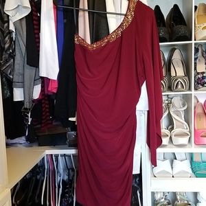 NEW ladies mini 1 shoulder dress